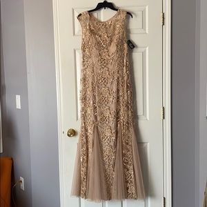 Formal gown, size 14, nude color, new with tags